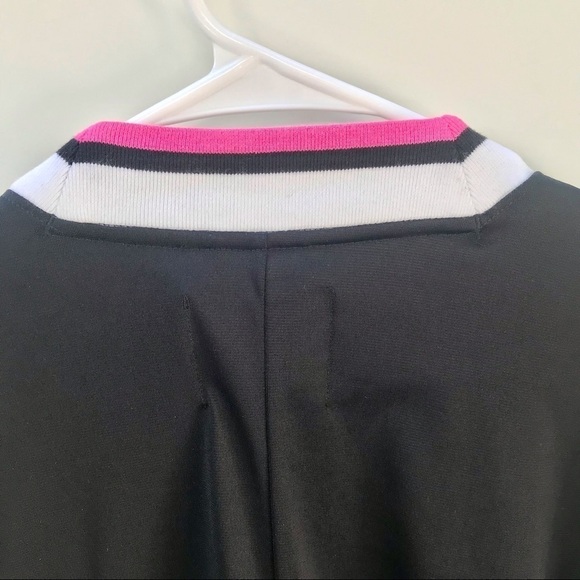 Victoria Sport/Victoria’s Secret, Deep V Zip-Up Jacket in Pink & Black, Size XS - Picture 10 of 10